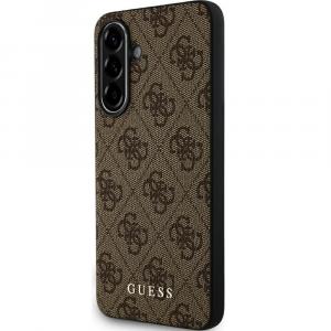 Etui Guess Hardcase 4G Metal Gold Logo do Galaxy A36 5G, brązowe