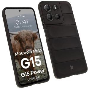 Pancerne etui Bizon Case Tur do Motorola Moto G15 / G15 Power, czarne