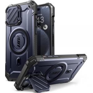 Etui pancerne Supcase UB Mag XT z MagSafe do iPhone 15 Pro Max, granatowe