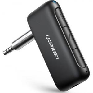 Odbiornik dźwięku audio bluetooth 5.0 Ugreen mini jack 3,5mm do samochodu, czarny