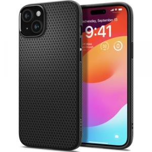 Etui Spigen Liquid Air do iPhone 15, czarne-matowe