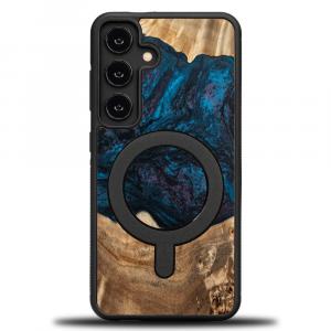 Drewniane etui do Galaxy S25, Bewood Unique Planets Neptun do MagSafe