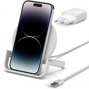 OUTLET: Ładowarka indukcyjna Belkin Boost Stand Qi 10W WIB001 (PSU), biała