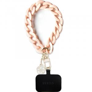 Smycz do telefonu Guess Universal Wirst Chain / pasek, różowa