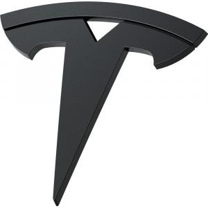 Osłona ochronna Spigen na emblemat/znaczek przedniej maski do Tesla Model 3 Highland 2024-25, czarna
