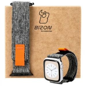 Pasek Bizon Strap Watch Urban do Apple Watch 38/40/41/42 mm, szary melanż