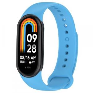 Pasek Bizon Strap Watch Dots do Xiaomi Mi Smart Band 8, niebieski