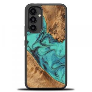 Drewniane etui do Galaxy A54 5G, Bewood Unique Turquoise