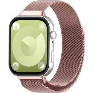 OUTLET: Stalowa bransoletka Tech-Protect Milaneseband do Huawei Watch Fit 3, różowa