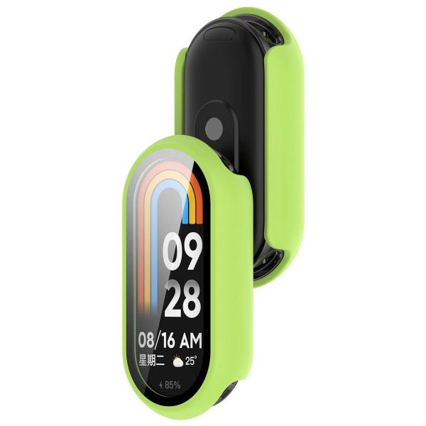 Etui ze szkłem do zegarka Bizon Case+Glass Watch do Xiaomi Smart Band 10, jasnozielone