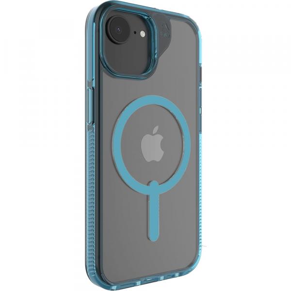 Etui Zagg Santa Cruz Snap do iPhone 16e / 15 / 14 / 13 do MagSafe, przeźroczysto-błękitne