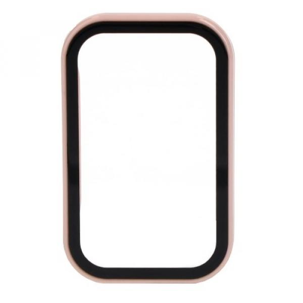 Etui Bizon Case+Glass Set do Xiaomi Redmi Smart Band 2 / Xiaomi Mi Band 8 Active, różowe