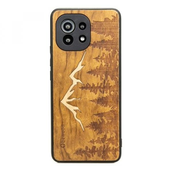 Drewniane etui do Xiaomi Mi 11 Lite / 5G / 5G NE, Bewood Góry Imbuia