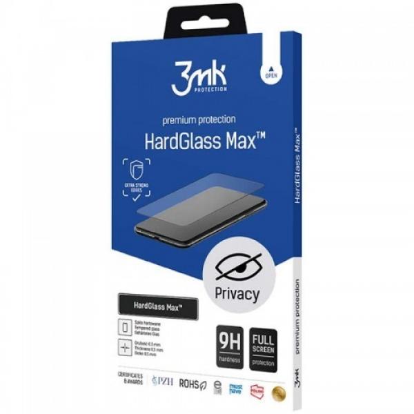 Szkło 3mk HardGlass Max Privacy do iPhone 14 Pro, czarne