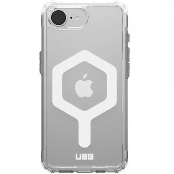 Etui pancerne Urban Armor Gear Plyo Mag do MagSafe do iPhone 16e, przezroczysto-białe