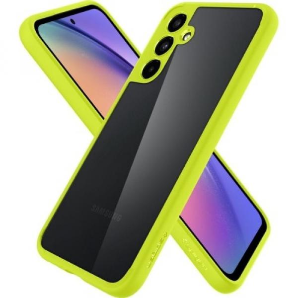 Etui Spigen Ultra Hybrid do Galaxy A54 5G, przezroczysto-limonkowe