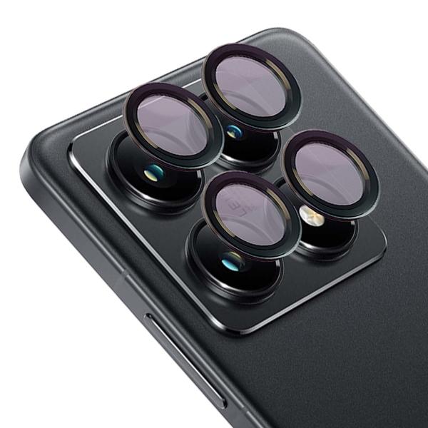 Szkło hartowane na aparat Bizon Glass Snap Lens do Xiaomi 14T Pro, 1 zestaw, czarna ramka
