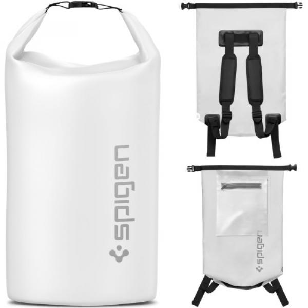 Torba wodoodporna Spigen A631 Aqua Shield Dry Bag IPX6 30L, biała