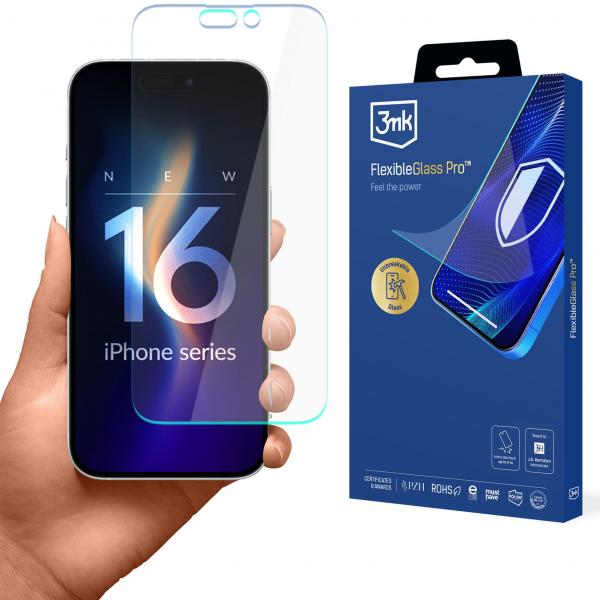 Szkło hybrydowe 3mk FlexibleGlass Pro do iPhone 16 Pro