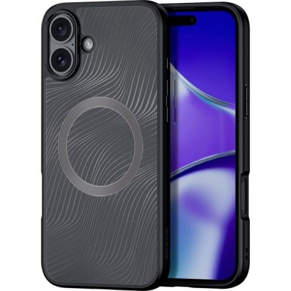 Etui Dux Ducis Aimo Mag do iPhone 16, czarno-przezroczyste