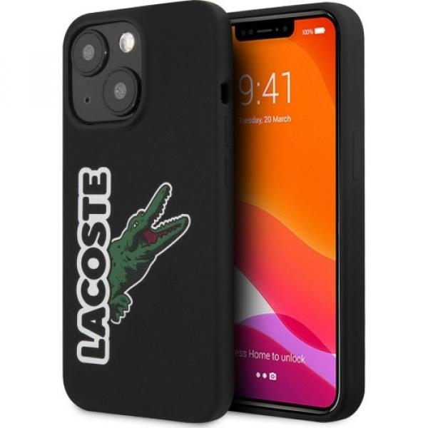 OUTLET: Etui Lacoste Hardcase Silicone Head Crocodile do iPhone 13 Mini, czarne