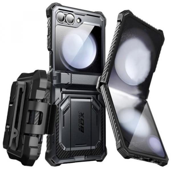 Etui pancerne Supcase i-Blason Armorbox BackSP do Galaxy Z Flip7 FE / Z Flip6, czarne