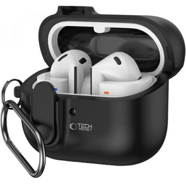 Etui Tech-Protect Slim Hook do Samsung Galaxy Buds 3 / 3 Pro, czarne