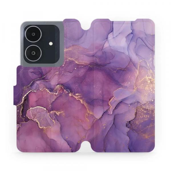 Etui z klapką do Realme Note 60, Mobiwear Book, fioletowe