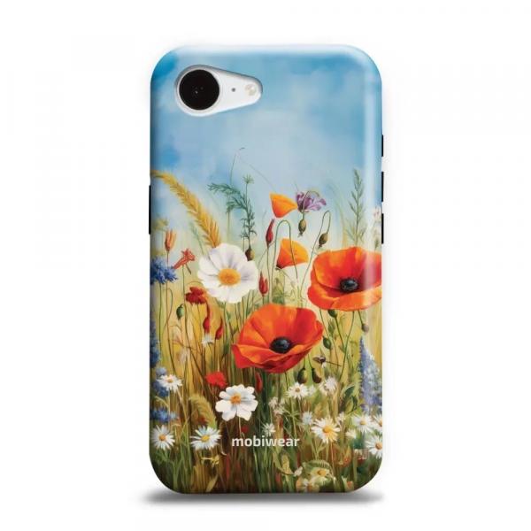 Etui ochronne do iPhone 16e, Mobiwear Elite Pro, łąkowe kwiaty