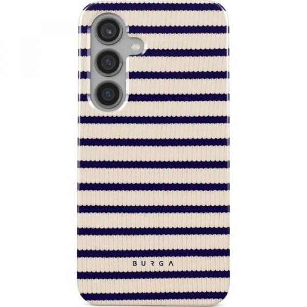 Etui Burga Old Money Tough do Galaxy S24, beżowo-granatowe