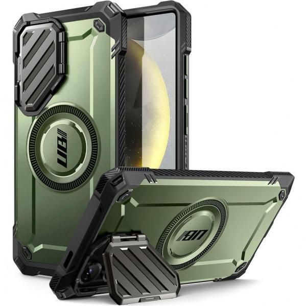 Etui pancerne Supcase UB Mag XT do MagSafe do Galaxy S25 Ultra, zielone