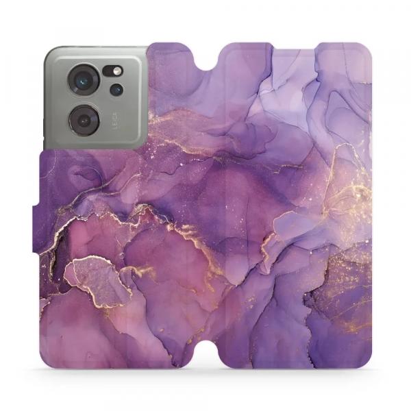 Etui z klapką do Xiaomi 13T Pro, Mobiwear Book, fioletowe
