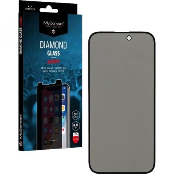 Szkło prywatyzujące MyScreen Diamond Glass antiSPY do iPhone 15