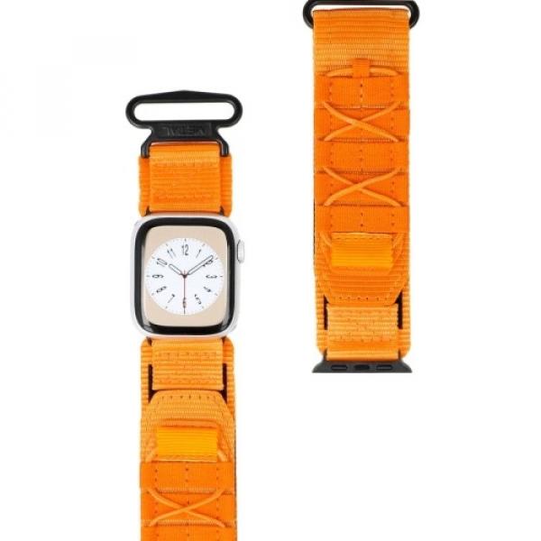 Sportowy pasek do zegarka Bizon Strap Watch Adventure do Apple Watch 38/40/41/42 mm, pomarańczowy