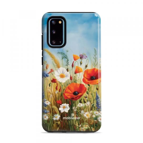 Etui ochronne do Galaxy S20, Mobiwear Elite Pro, łąkowe kwiaty