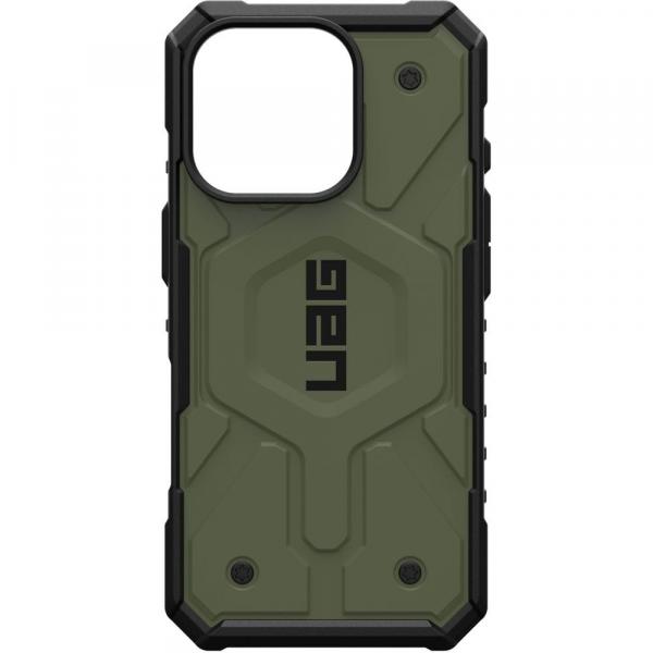 OUTLET: Etui pancerne Urban Armor Gear Pathfinder Mag do MagSafe do iPhone 16 Pro, oliwkowo-czarne