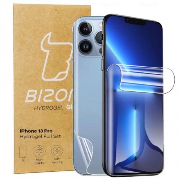 Folia hydrożelowa na tył i przód Bizon Glass Hydrogel, iPhone 13 Pro