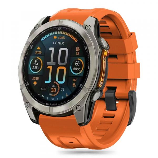 Pasek Tech-Protect Silicone do Garmin Fenix 43mm 8/ 7s/ 6s Pro/ 6s/ 5s Plus/ 5s, pomarańczowy