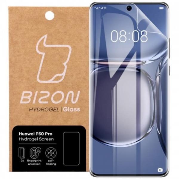 Folia hydrożelowa na ekran Bizon Glass Hydrogel, Huawei P50 Pro, 2 sztuki