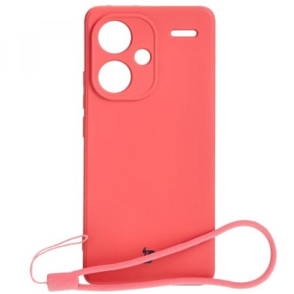 Etui Bizon Case Silicone Sq do Xiaomi Redmi Note 13 Pro+ 5G, brudny róż