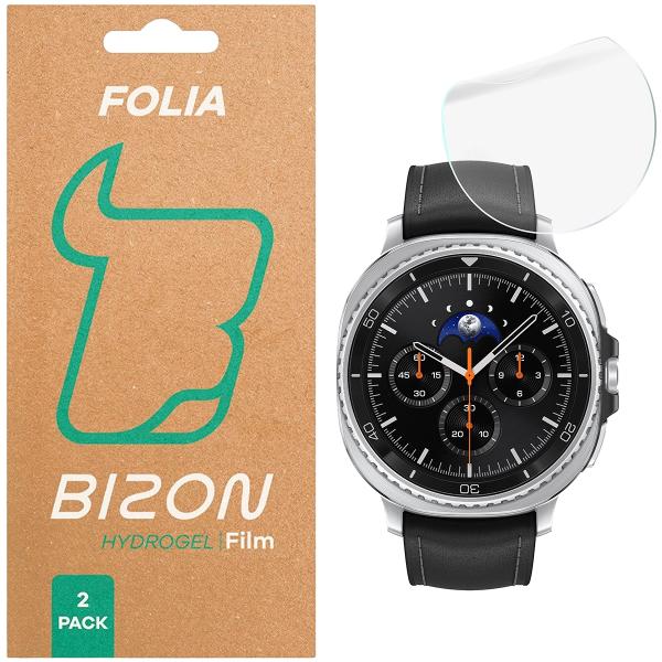 Folia hydrożelowa na ekran Bizon Glass Watch Hydrogel do Galaxy Watch 8 Classic 46 mm, 2 sztuki