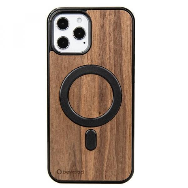Drewniane etui do iPhone 12 Pro Max, Bewood Orzech Amerykański MagSafe