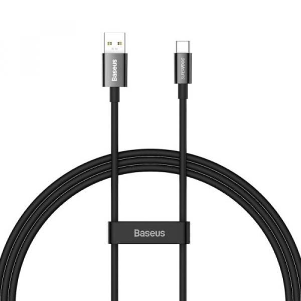 Kabel Baseus Superior Series SUPERVOOC USB-A do USB-C 65W 1m, 480Mb/s, czarny