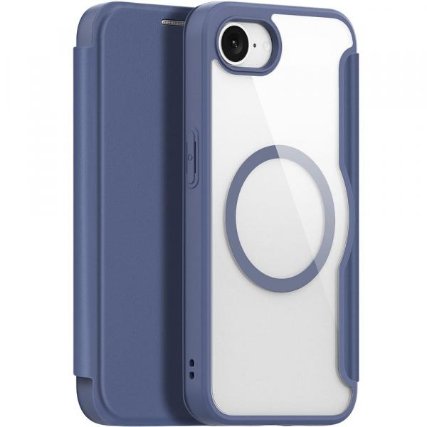 Etui Dux Ducis Skin X Pro Magnetic do iPhone 16e, niebiesko-przezroczyste