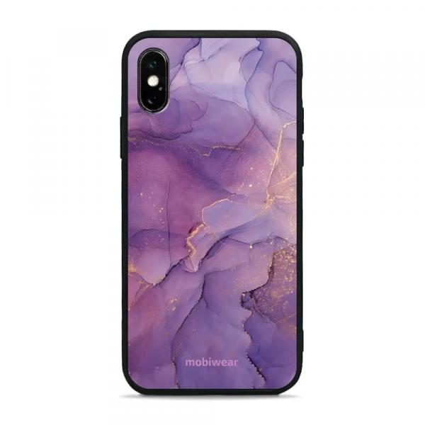 Etui ochronne do iPhone X, Mobiwear Glossy Case, fioletowe