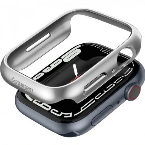 Etui Spigen Thin Fit Apple Watch 45 mm, grafitowe