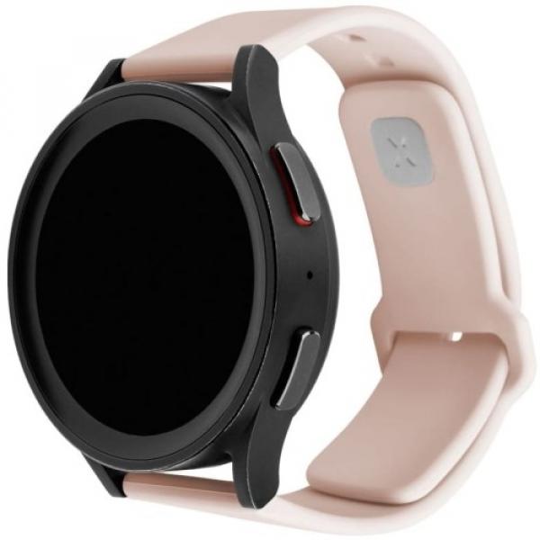 Silikonowy pasek Fixed Silicone Strap z szybkozłączką 22 mm do smartwatcha, różowy