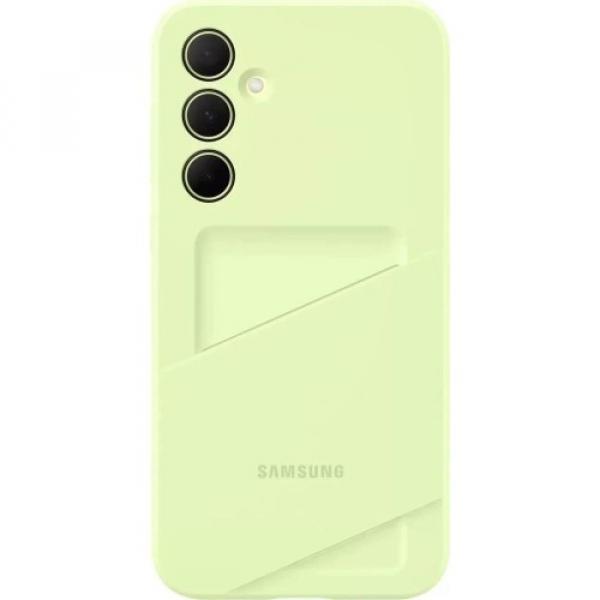 Etui Samsung Card Slot Cover do Galaxy A35 5G, limonkowe