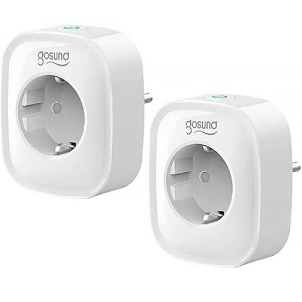 Inteligentne gniazdko Gosund SP1 Wi-Fi 2,4 GHz Tuya Schuko 2-Pack, białe