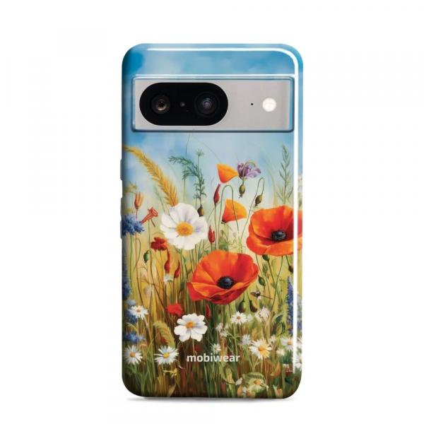 Etui ochronne do Google Pixel 8, Mobiwear Elite Pro, łąkowe kwiaty